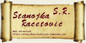 Stanojka Račetović vizit kartica